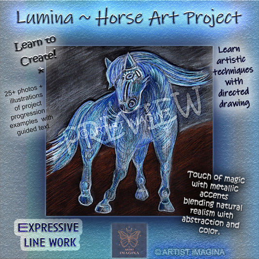 Horse Art Project - Art Lesson - Art Activity - How to Draw a Horse