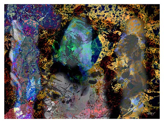Triptych Abstract Nature Artwork GMV PRINTWORK